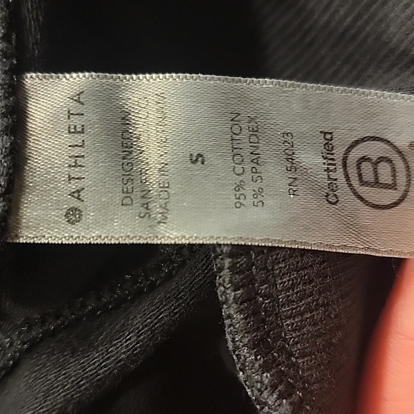 Athleta Farallon Sweatshirt Black Large - Picture 7 of 9